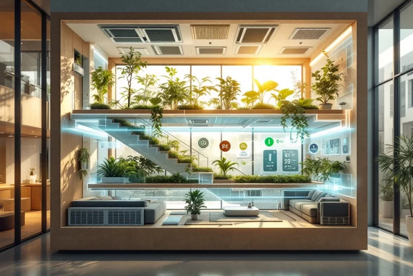 Hoe wordt binnenklimaat geoptimaliseerd in duurzame gebouwen?