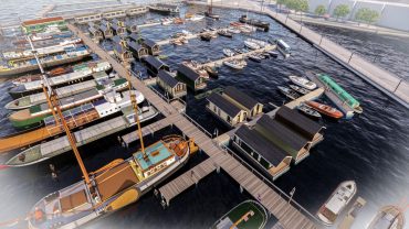 Drijvende waterlodges in Zaandam